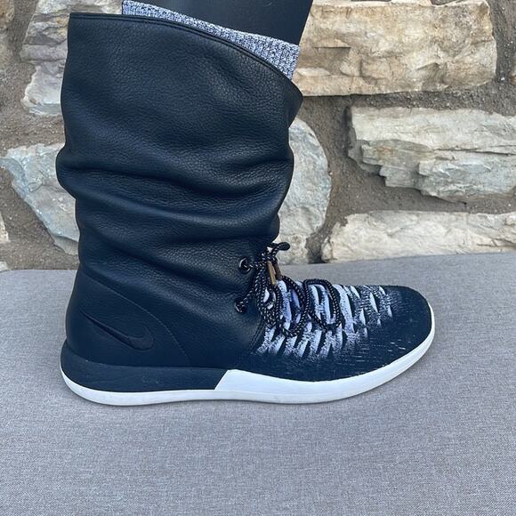 Women's Nike Roshe Two Hi Flyknit Leather Boots size 10 - Picture 2 of 12